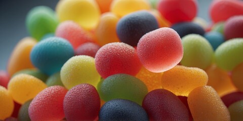 jelly sweet flavor fruit candy dessert colorful on.