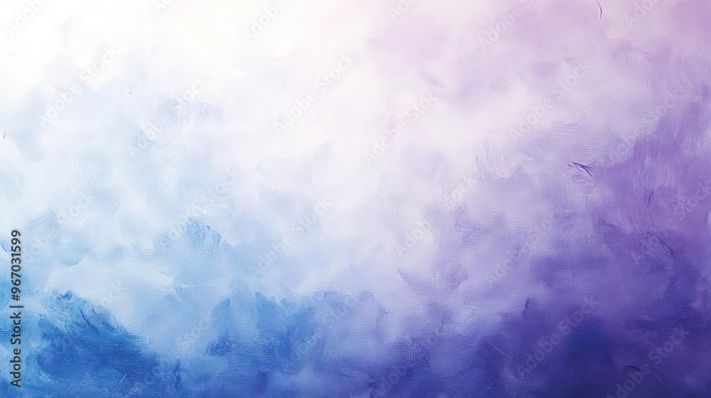 Poster A soft gradient of purple and blue hues creating a dreamy, calming atmosphere perfect for backgrounds and textures.