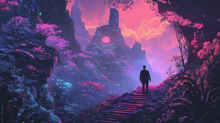 Lo-Fi music picture The background that goes well with the lo-fi music genre Generative AI	
