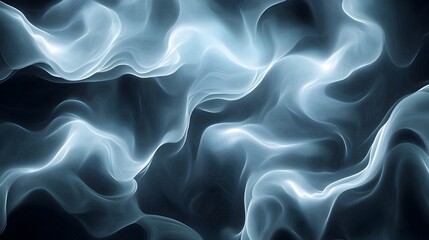 Obraz premium Mesmerizing Monochromatic Plasma Waves of Ethereal Radiant Energy