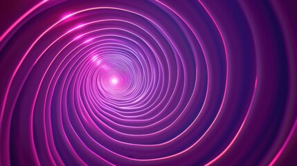 Abstract 3d rendering of glowing neon tunnel. Futuristic background.