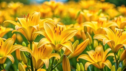 Obraz premium Vibrant daylily flower close up