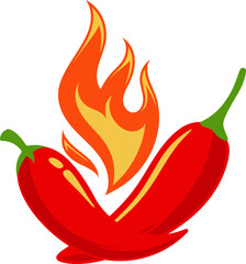 Spicy Chili with Flame