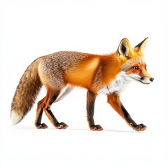 Fototapeta premium fox on a white background
