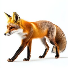 Fototapeta premium fox on a white background