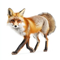 Fototapeta premium fox on a white background
