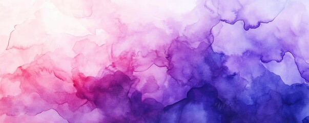 Fototapeta premium An abstract watercolor background featuring soft purple and pink hues, ideal for artistic and creative projects.