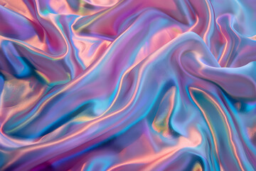Obraz premium 幻想的な光と色彩の織物：パステルトーンの布の美