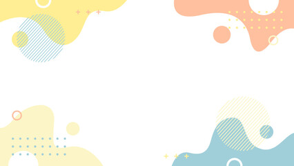 Abstract Vector Geometric Background. Wallpaper illustrations backdrop in pastel colors. Suitable for covers, poster designs, templates, banners and others