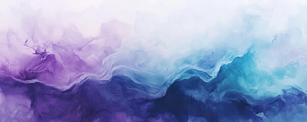 Fototapeta premium A stunning abstract background featuring fluid waves of purple and blue, perfect for artistic designs and creative projects.