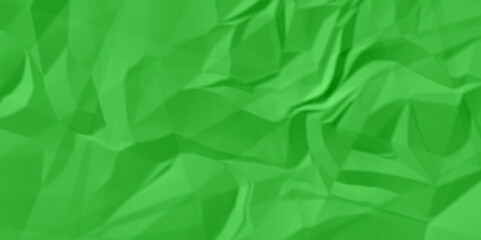 Abstract green crumpled paper texture background. white fabric crushed textured crumpled. green wrinkly backdrop paper background. green paper texture material. panorama grunge wrinkly paper texture.