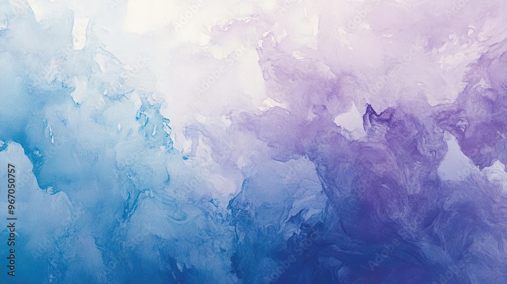 Poster a serene abstract background featuring soft blue and purple hues, perfect for creative projects or c
