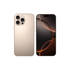 Smartphone 16 pro max desert titanium color looks like gold