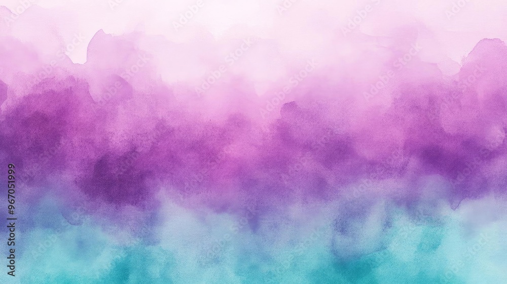 Poster a serene gradient of purple and teal hues creates a calming, artistic background perfect for digital