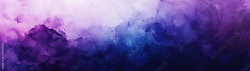 Poster A mesmerizing blend of violet and blue hues, creating an ethereal abstract background filled with soft, flowing textures.