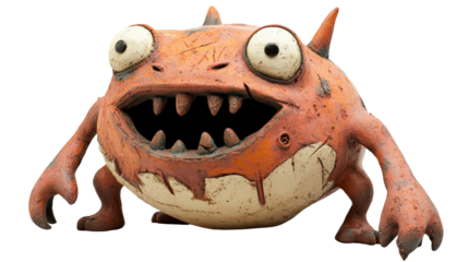 Cartoon Character with a Playful Expression Perfect for Animation and Creative Projects