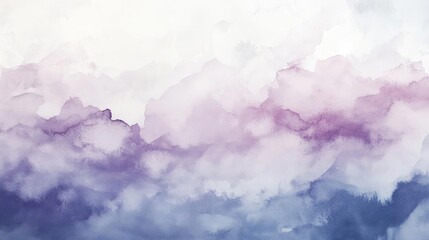 Fototapeta premium A serene watercolor abstract background featuring soft hues of purple and blue, perfect for calming designs.
