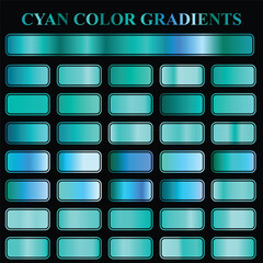 Cyan Gradient Backgrounds