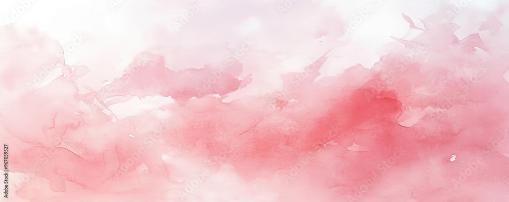 Poster soft pink watercolor clouds create a dreamy and serene backdrop, perfect for artistic projects or ca