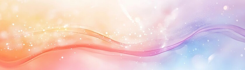 A vibrant abstract background featuring soft curves and a gradient of pastel colors, perfect for creative projects and designs.
