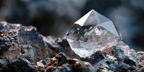 Diamond naturally located in kimberlite