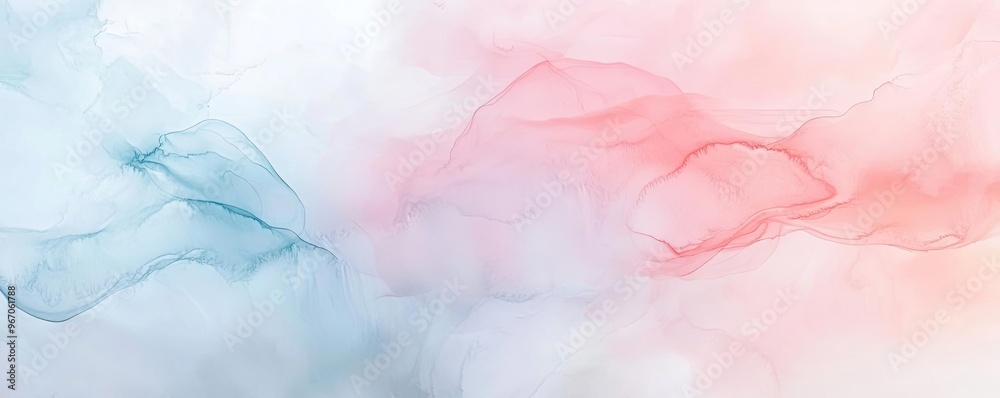 Poster an ethereal blend of soft blue and pink hues creates a dreamy, abstract background perfect for vario