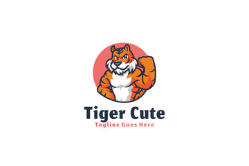 Tiger illustration vector Design template