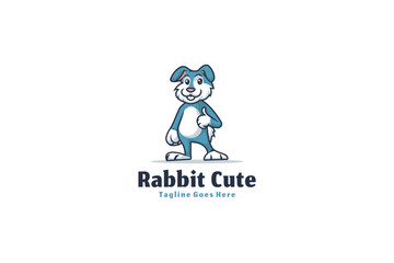 Rabbit illustration vector Design template