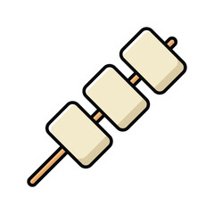 marshmallow icon vector design template simple and clean