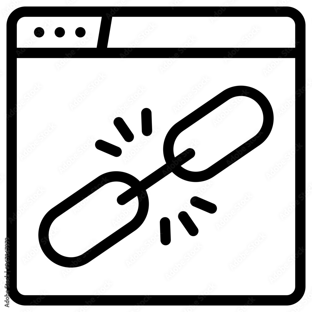 Sticker web link icon