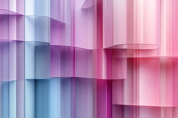 Obraz premium A vibrant abstract design with layered colors of pink and blue, creating a dynamic, modern look for various creative projects.