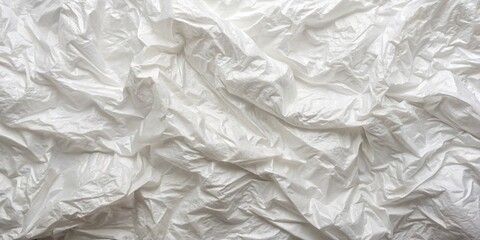 Obraz premium White crumpled plastic texture background