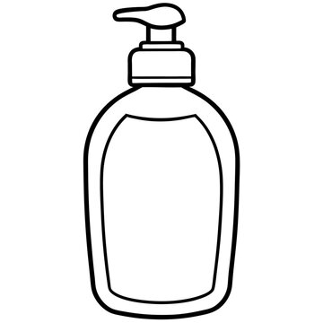 recommend clip art: lotion balm outline coloring book page line art illustration digital drawing
                    
