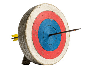 a dart in a target