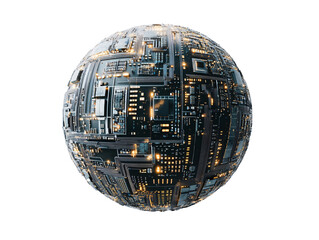 a circular object with many lights