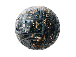 a circular object with many lights