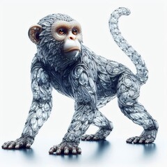 Obraz premium glass monkey