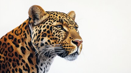 Obraz premium Close-up Portrait of a Leopard's Face