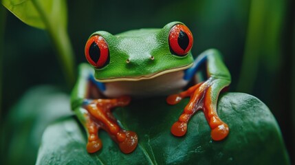red eyed tree frog