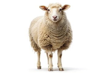 Whitefaced Woodland sheep breed silhouette on white background