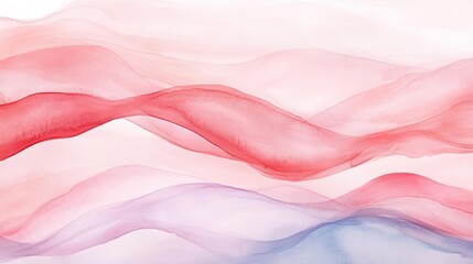 Abstract design with flowing red and pink waves, creating a serene and elegant backdrop for various projects and designs.