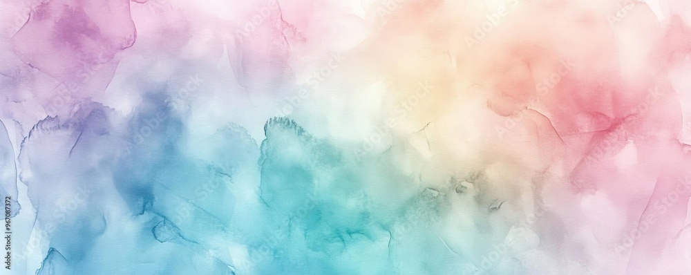 Poster a serene blend of soft pastel hues, creating a dreamy, ethereal background perfect for artistic proj