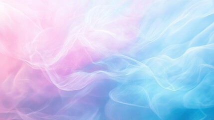 Fototapeta premium Soft pastel swirls of pink and blue create a dreamy, ethereal background perfect for creativity and inspiration.