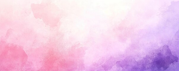 Naklejka premium Soft watercolor background featuring gentle hues of pink and purple, ideal for creative or artistic projects.