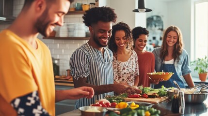 _a_group_of_friends_preparing_a_healthy breakfast