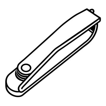 recommend clip art: nail clipper outline coloring book page line art illustration digital drawing