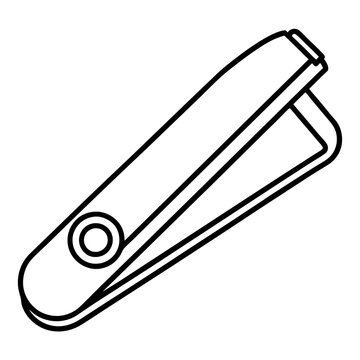 recommend clip art: nail clipper outline coloring book page line art illustration digital drawing