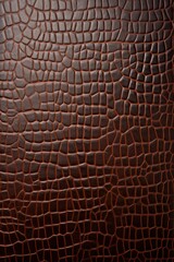 Brown leather close-up texture flat lay background