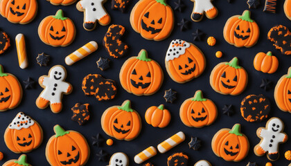 halloween seamless pattern