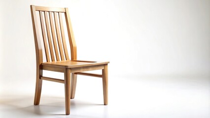 Wooden chair isolated on white background